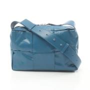 Bottega Veneta Vintage Pre-owned Laeder crossbodyvskor Blue, Dam