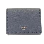 Fendi Vintage Pre-owned Laeder plnbcker Blue, Dam