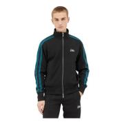 Burberry Randig Track Jacket med Logo Patch Black, Herr