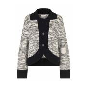 Masai Chunky Svart Cardigan Maluvia Stil Black, Dam