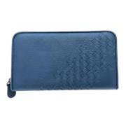 Bottega Veneta Vintage Pre-owned Laeder plnbcker Blue, Dam