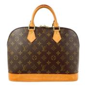 Louis Vuitton Vintage Pre-owned Canvas handvskor Brown, Dam