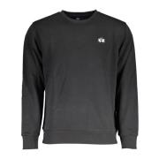 La Martina Svart Sweatshirt med Långa ärmar Broderad Logotyp Black, He...