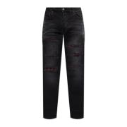 Amiri Jeans med vintageeffekt Black, Herr