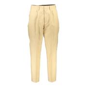 Gant Beige Herrbyxor 4 Fickor Krok och Dragkedja Logotyp Beige, Herr