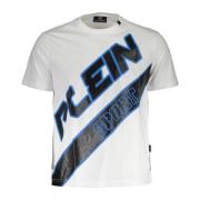 Plein Sport Kortärmad Herr T-shirt Vit White, Herr