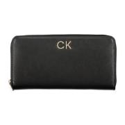 Calvin Klein Damplånbok Svart Rfid Dragkedja Black, Dam