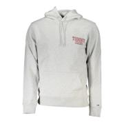 Tommy Hilfiger Hoodie Grå Långärmad Logotyptryck Gray, Herr