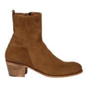 Elia Maurizi Tobacco Mocka Ankel Boot Brown, Dam