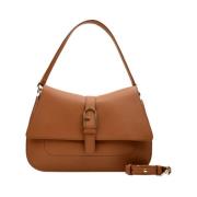 Furla Brun Flow Axelväska Brown, Dam