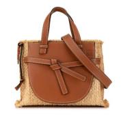 Loewe Pre-owned Pre-owned Canvas handvskor Brown, Dam