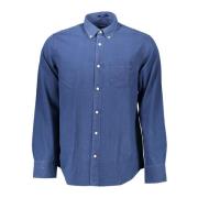 Gant Blå Skjorta Långärmad Button Down Blue, Herr