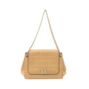 Chanel Vintage Pre-owned Laeder chanel-vskor Beige, Dam