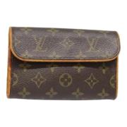 Louis Vuitton Vintage Pre-owned Canvas crossbodyvskor Brown, Dam