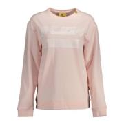 Plein Sport Rosa Långärmad Sweatshirt med Tryck Pink, Dam