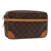 Louis Vuitton Vintage Pre-owned Canvas kuvertvskor Brown, Dam