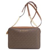 Michael Kors Pre-owned Pre-owned Canvas axelremsvskor Brown, Dam