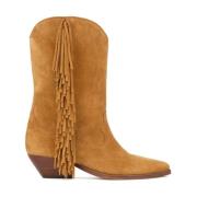 Isabel Marant Fringe Western Läderstövlar Brown, Dam