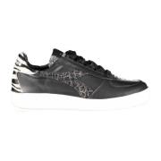 Diadora Sportiga Snörskor Svart Kontrastdetaljer Black, Dam