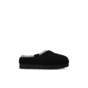 UGG Tasman Maxi Curly Slides Black, Dam