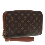 Louis Vuitton Vintage Pre-owned Canvas kuvertvskor Brown, Dam