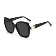 Jimmy Choo Svarta Acetat Dam Solglasögon med UV-skydd Black, Dam