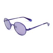 Polaroid Violett Metall Solglasögon Unisex Purple, Unisex