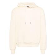 Jacquemus Broderad Logosweatshirt i Ljusgul Beige, Herr