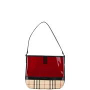 Burberry Vintage Pre-owned Tyg axelremsvskor Red, Dam