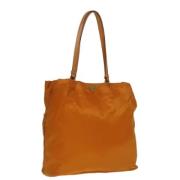 Prada Vintage Pre-owned Nylon totevskor Orange, Dam