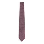 Hugo Boss Lyxig Sidenslips Tillverkad i Italien Purple, Herr