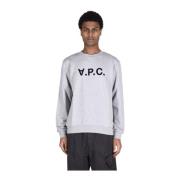 A.p.c. Bomullsweatshirts för stiligt bekvämt Gray, Herr