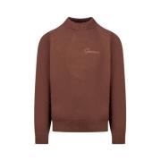 Garment Workshop Brun Stickad Crewneck Tröja Brown, Herr