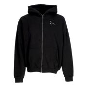 Karl Kani Essential Zip Hoodie med sidofickor Black, Herr