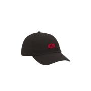 424 Bomull Twill Hatt i Svart Black, Herr