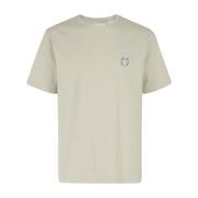 Maison Kitsuné Räv Huvud Patch T-shirt Beige, Herr