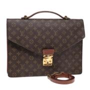 Louis Vuitton Vintage Pre-owned Canvas portfljer Brown, Dam