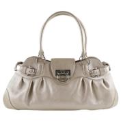 Salvatore Ferragamo Pre-owned Pre-owned Laeder axelremsvskor Beige, Da...