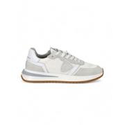 Philippe Model Dam Sneakers i läder och nylon Beige, Dam