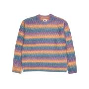 Obey Gradient Stickad Crewtröja Multicolor, Dam