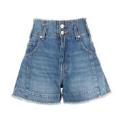 Ulla Johnson Blå Bomulls Casual Shorts Blue, Dam