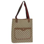 Gucci Vintage Pre-owned Laeder totevskor Beige, Dam