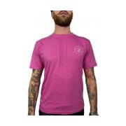 Gcds Bomull T-shirt Pink, Herr