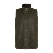 Barbour Vaxad Gilet Arkiv Oliv-S Green, Herr