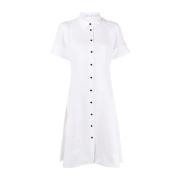 Proenza Schouler Vit Casual Midi Klänning White, Dam