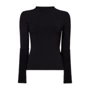 Proenza Schouler Svart Stickad Tröja Casual Stil Black, Dam