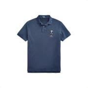 Polo Ralph Lauren Blå Casual Kortärmad Pikétröja Blue, Herr