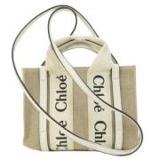 Chloé Pre-owned Pre-owned Canvas axelremsvskor White, Dam