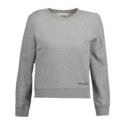 Isabel Marant Étoile Broderad Logo Sweatshirt Långärmad Rund halsringn...