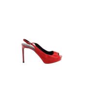 Yves Saint Laurent Vintage Pre-owned Mocka klackskor Red, Dam